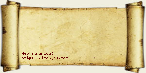 Jana Pribanović vizit kartica